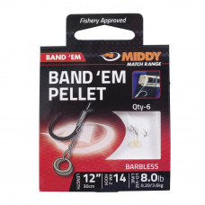 Band 'em pellet barbless ready tied hooks