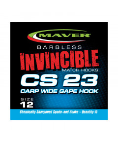 Invincible barbless match hooks- CS23