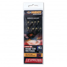 Band 'em method barbless ready tied hair rigs