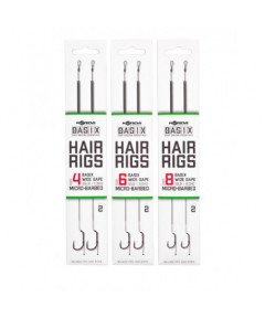 Basix Hair rigs - Micro Barbed Wide Gape