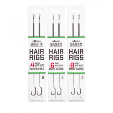 Basix Hair rigs - Micro Barbed Wide Gape